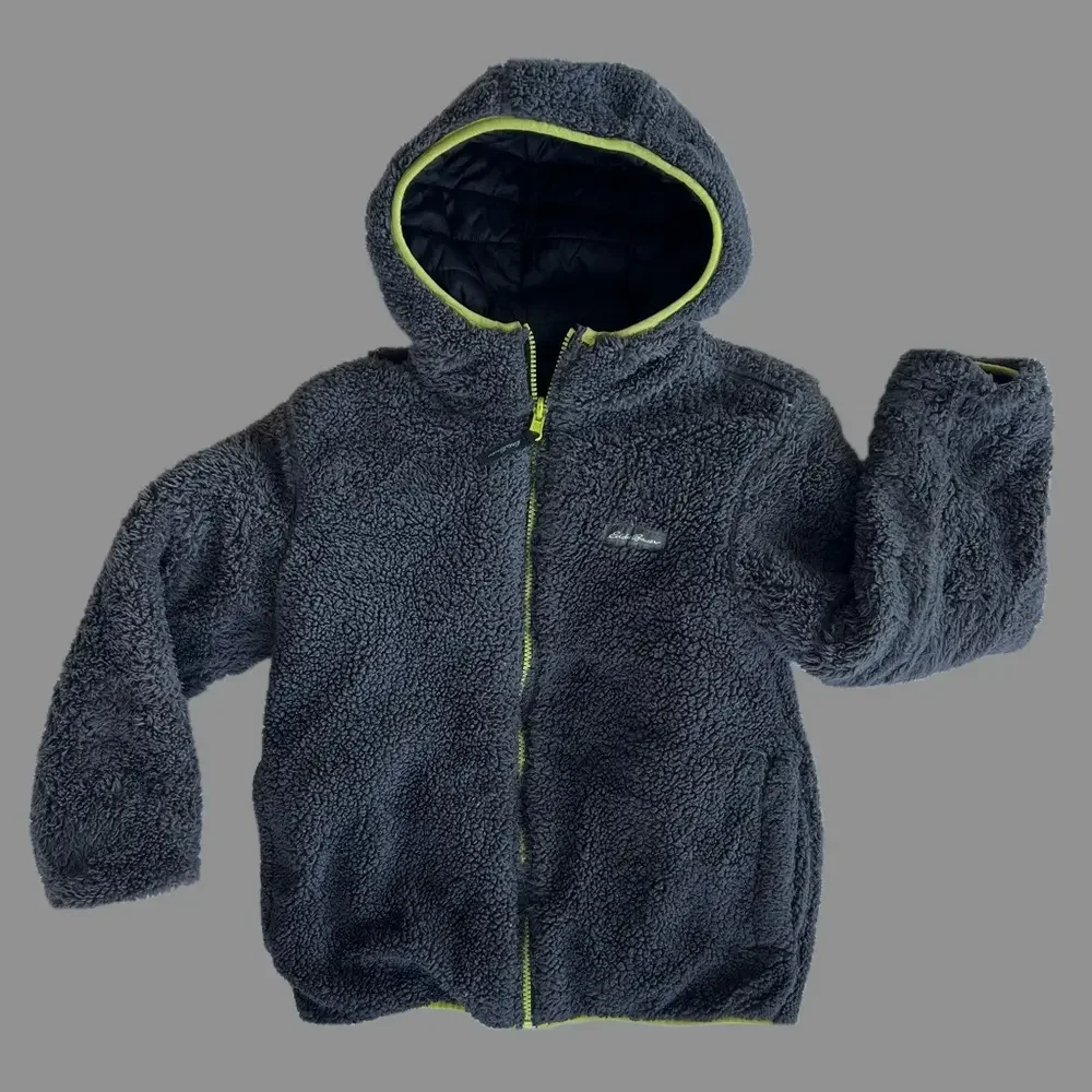 Eddie Bauer Reversible Deer Harbor Youth Hoodie Jacket